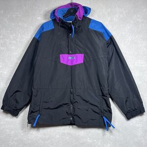 Vintage 90s Columbia Sportswear Jacket Anorak Windbreaker Men’s Large Colorblock
